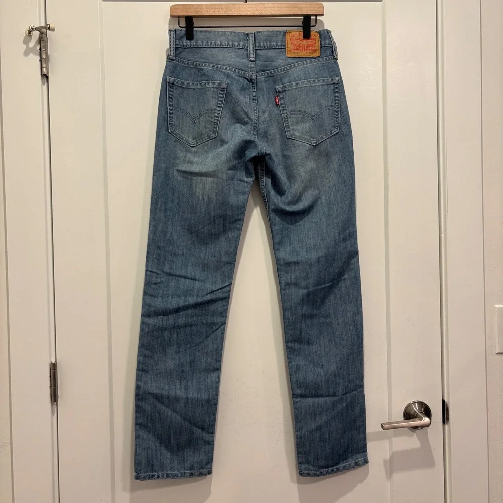 Levis 511 Slim Fit Blue Denim Jeans Mens 30x32 Medium Wash 04511-1507